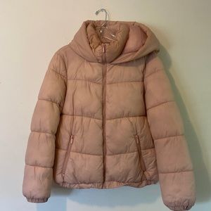 Primark Cares bomber puffer. Light pink. Sustainable. Size M.